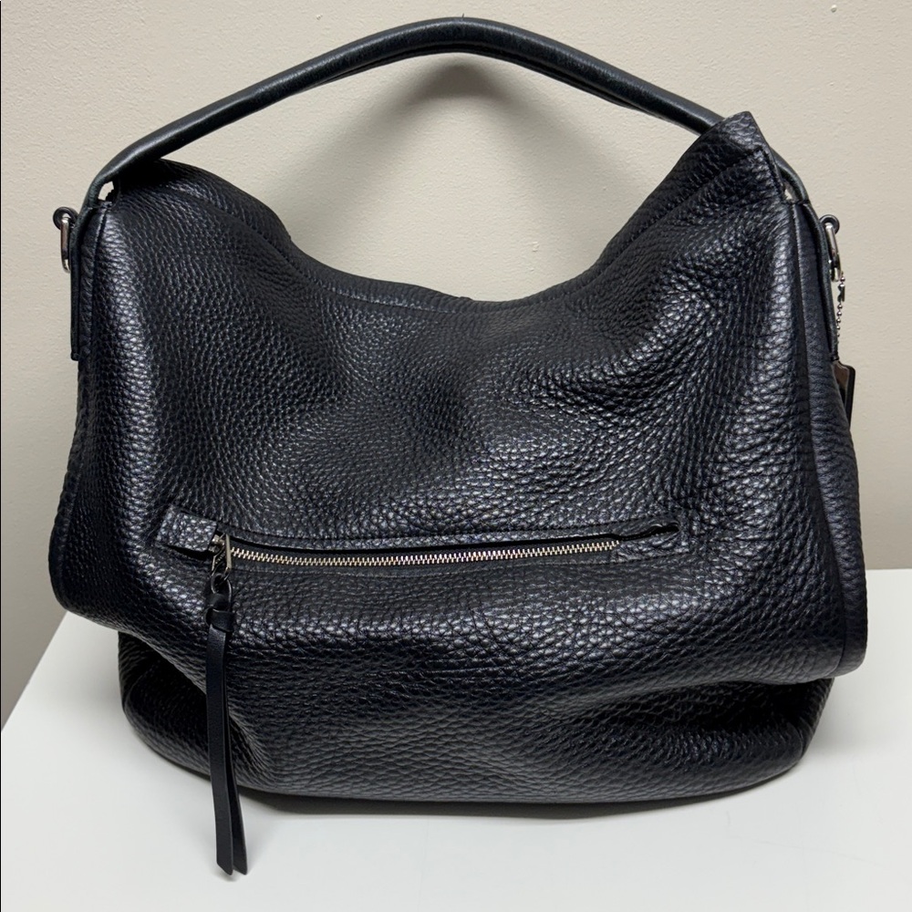 Coach Bleeker Sullivan Pebbled Black Leather Shou… - image 2